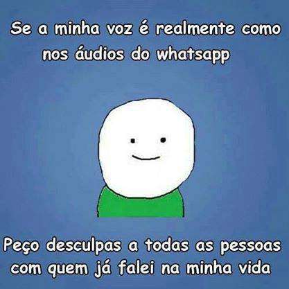 Áudio do whatsapp