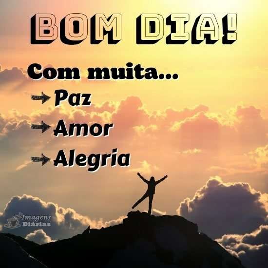 Bom dia com alegria