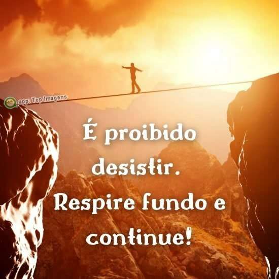 Proibido desistir