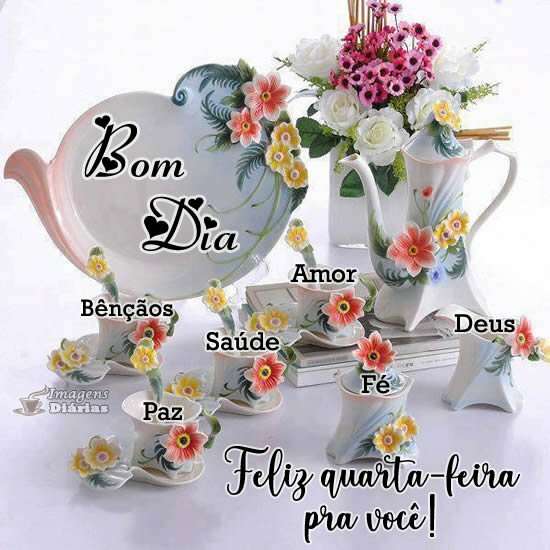 Bom dia e feliz quarta-feira