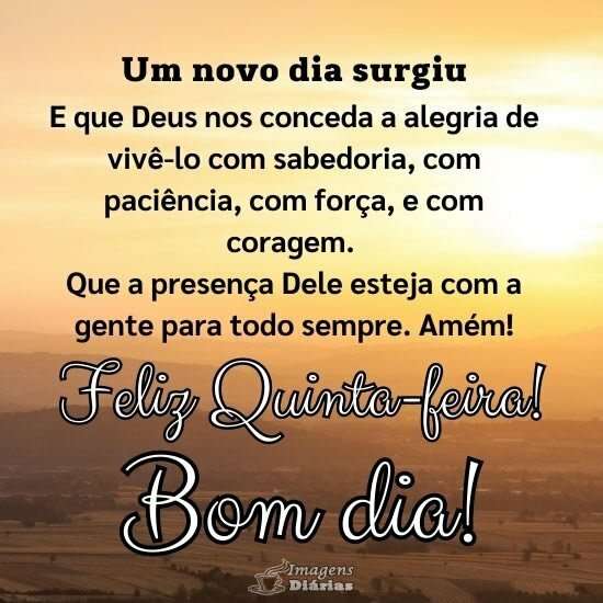 Feliz quinta-feira