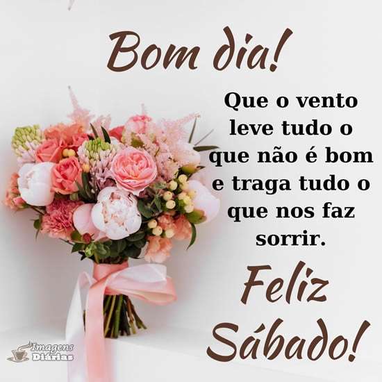 Bom dia e feliz sábado