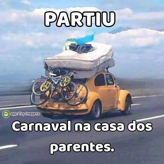 Carnaval na casa dos parentes