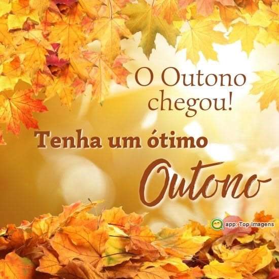 O outono chegou