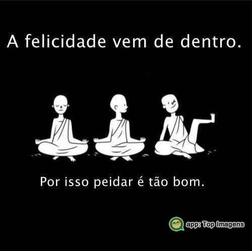 Felicidade vem de dentro