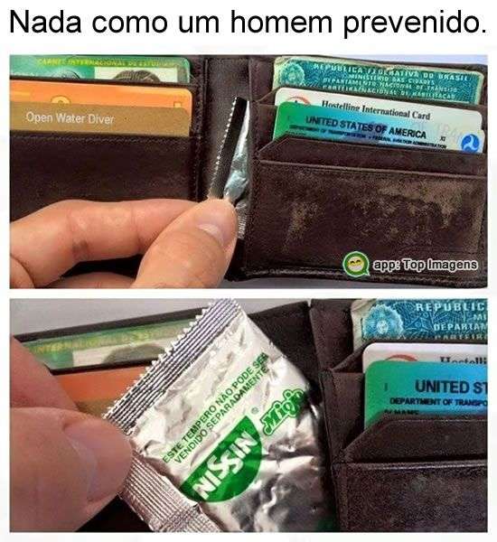 Homem prevenido
