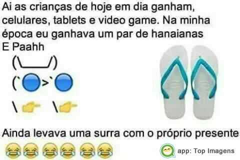 Presentes de hoje em dia