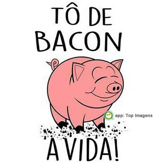 Tô de bacon a vida