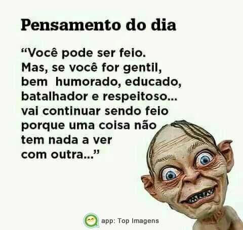 Você pode ser feio