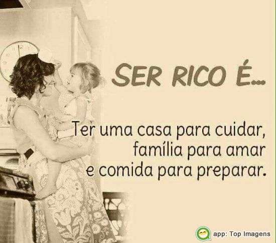 Ser rico é