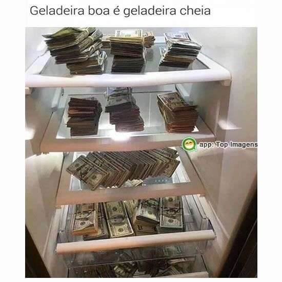 Geladeira boa é geladeira cheia