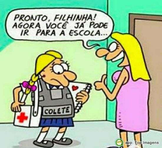 Proteção para ir à escola