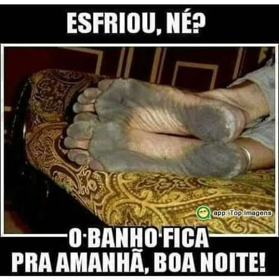 Esfriou né? Boa noite