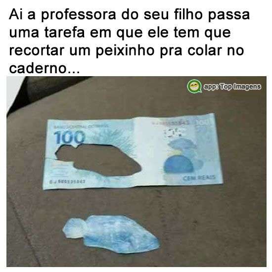 Recortando o peixinho