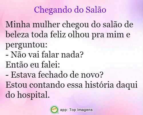Chegando do salão