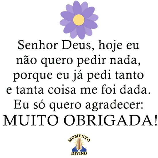 Obrigado Deus