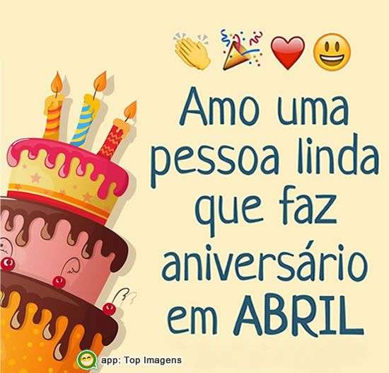 Aniversário em abril