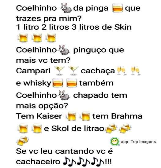 Coelhinho cachaceiro