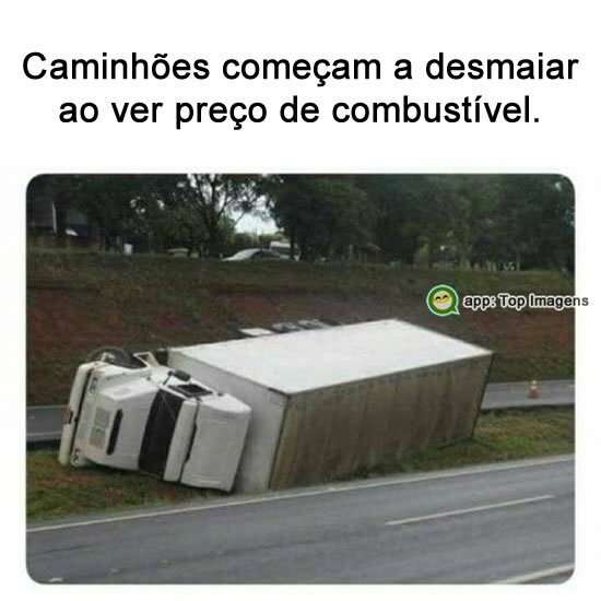 Caminhões começam a desmaiar