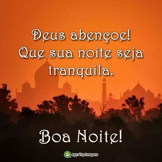 Deus abençoe sua noite