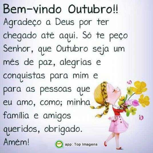 Bem-vindo outubro