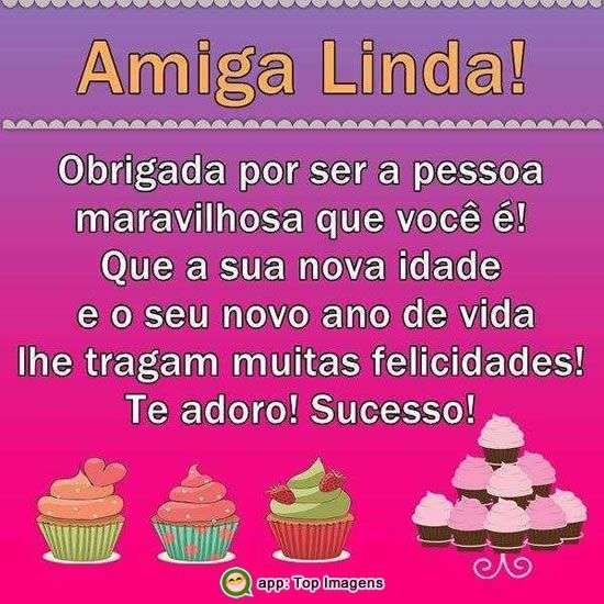 Parabéns amiga