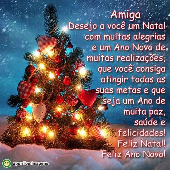 Feliz Natal Amiga - Top Imagem - 17865
