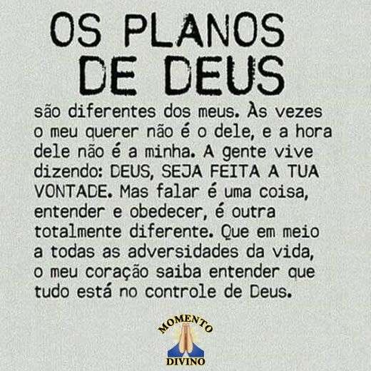 Planos de Deus