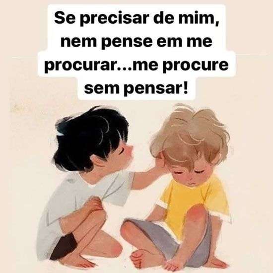 Se precisar de mim