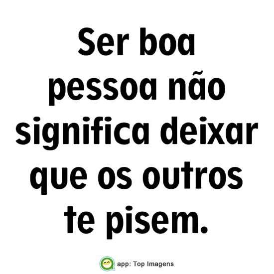 Ser boa pessoa