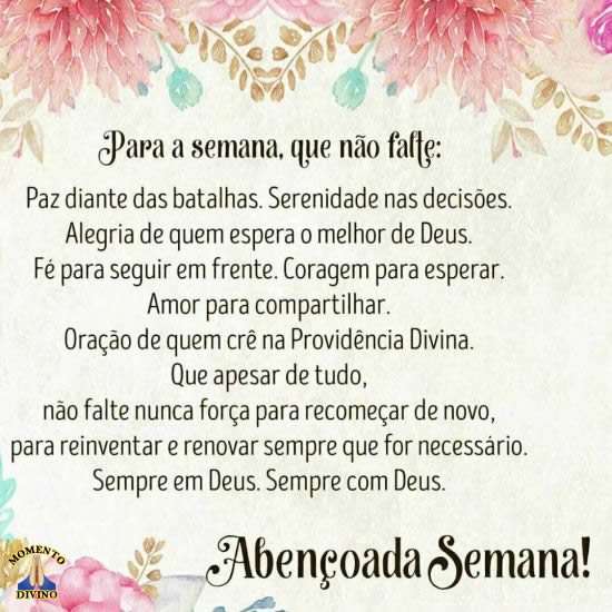 Abençoada semana