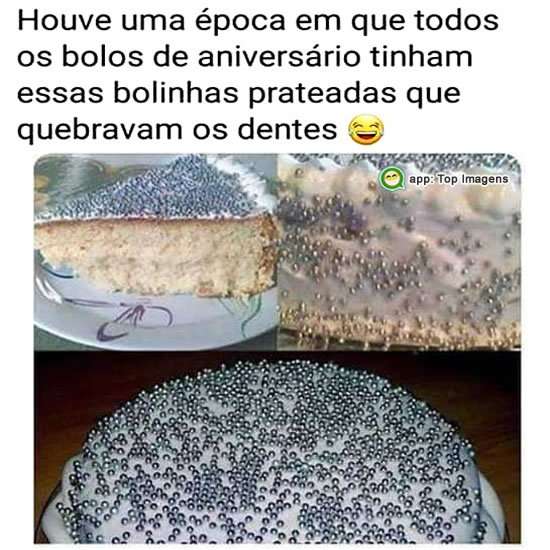 Bolo de aniversário antigamente