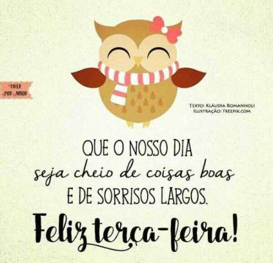 Feliz terça-feira